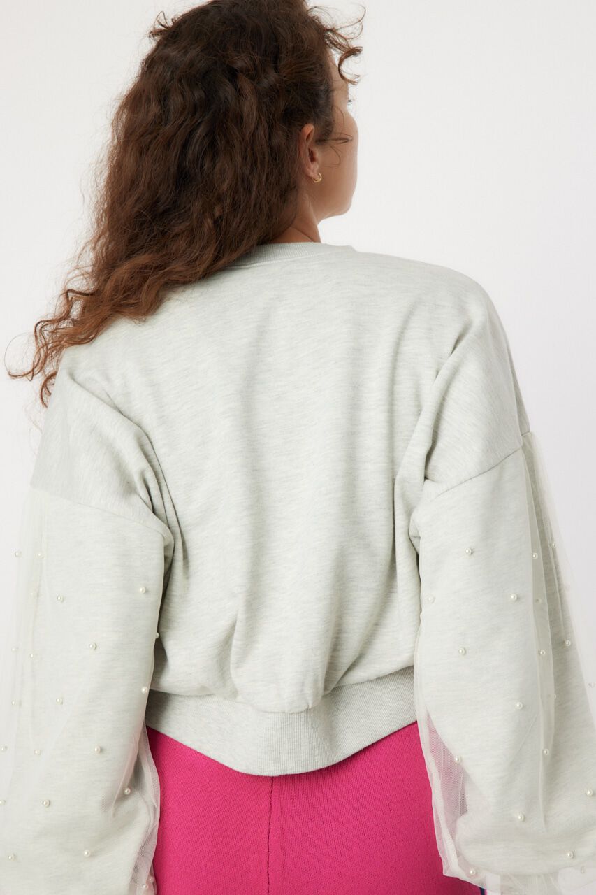 RODEO CROWNS「デコレーションスリーブスウェット」|パーカー|