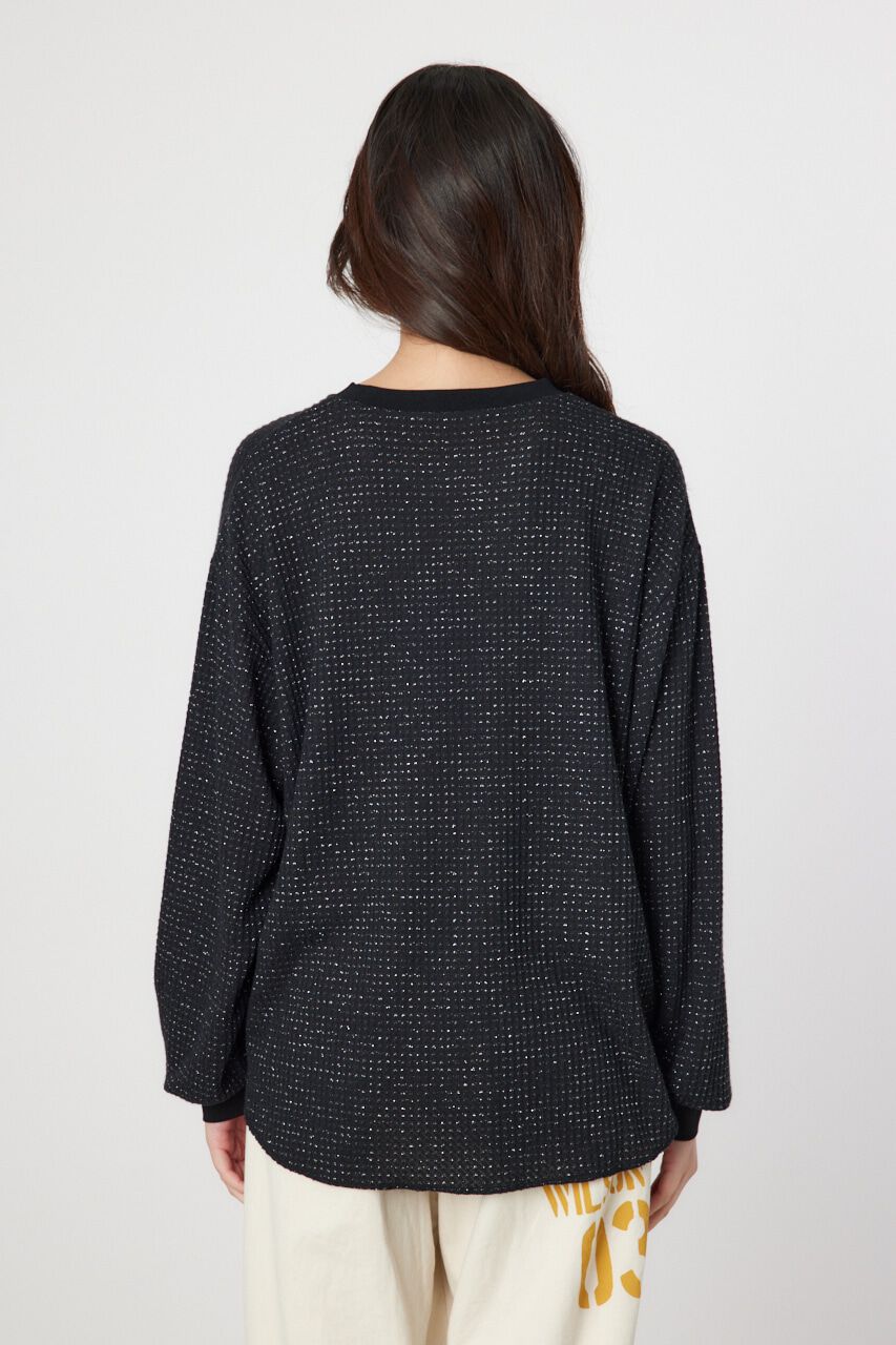 RODEO CROWNS「ラメワッフルトップス」|Tシャツ・カットソー|