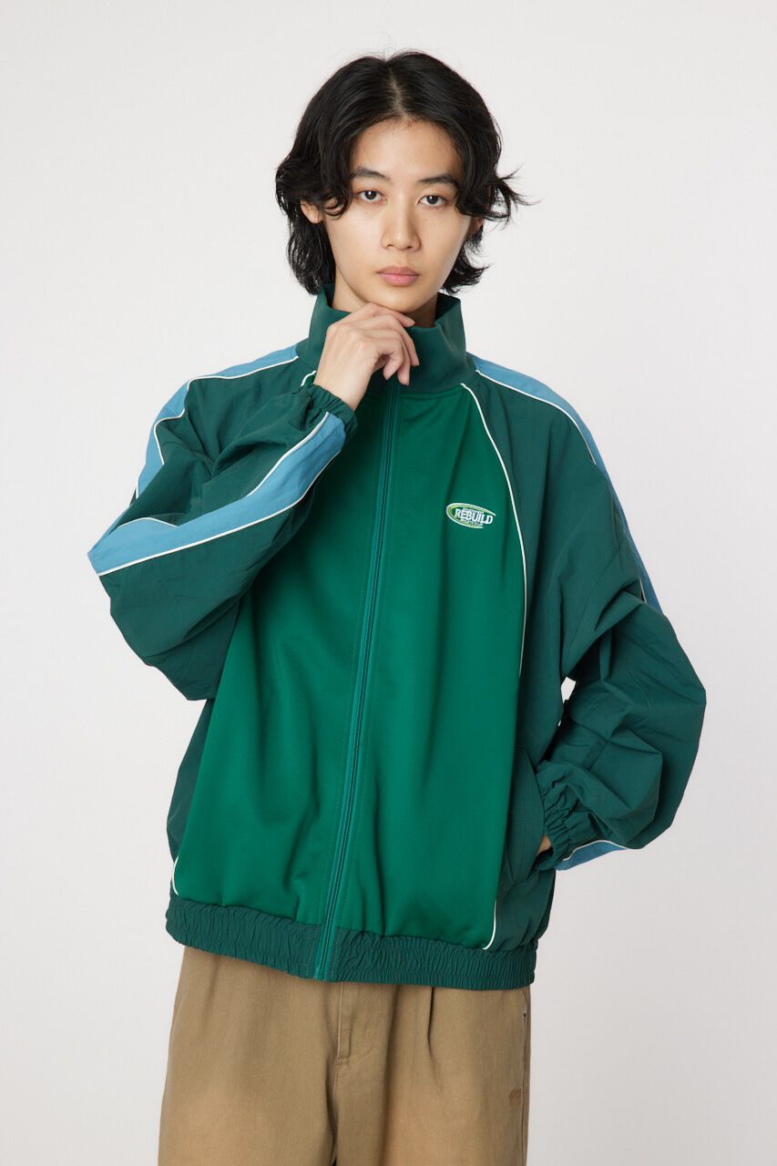 RODEO CROWNS「ナイロン&times;ジャージトラックジャケット」|ブルゾン・スタジャン|