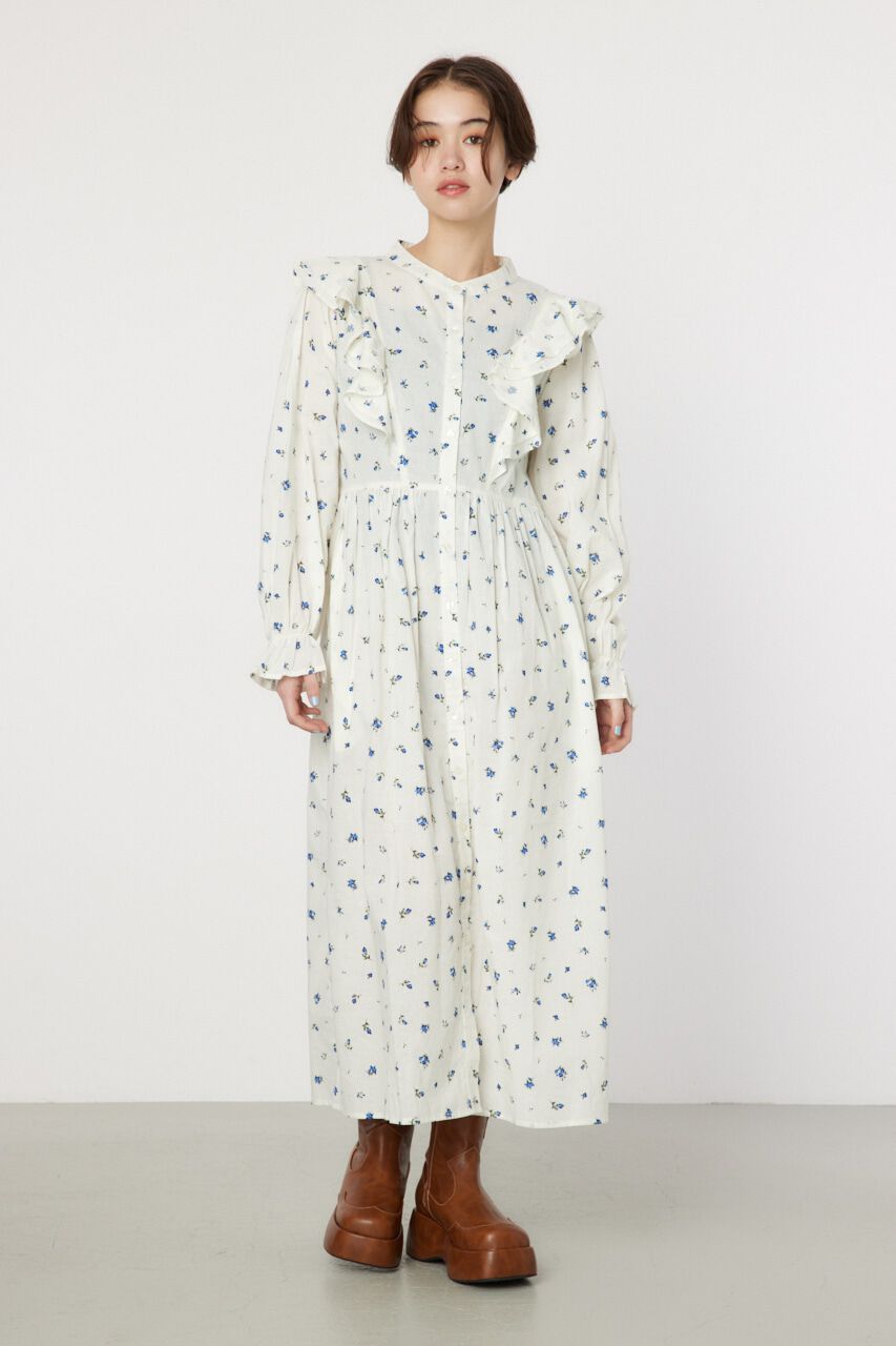 RODEO CROWNS「フラワーパターンフリルワンピース」|ワンピース|