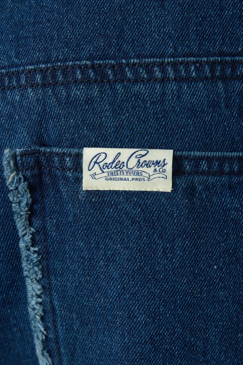 RODEO CROWNS「フリンジストレートデニムパンツ」|デニム|