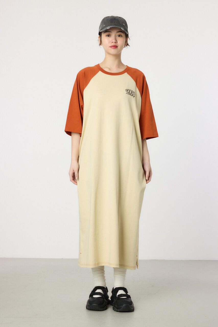 RODEO CROWNS「ロゴラグランスリーブワンピース」|ワンピース|