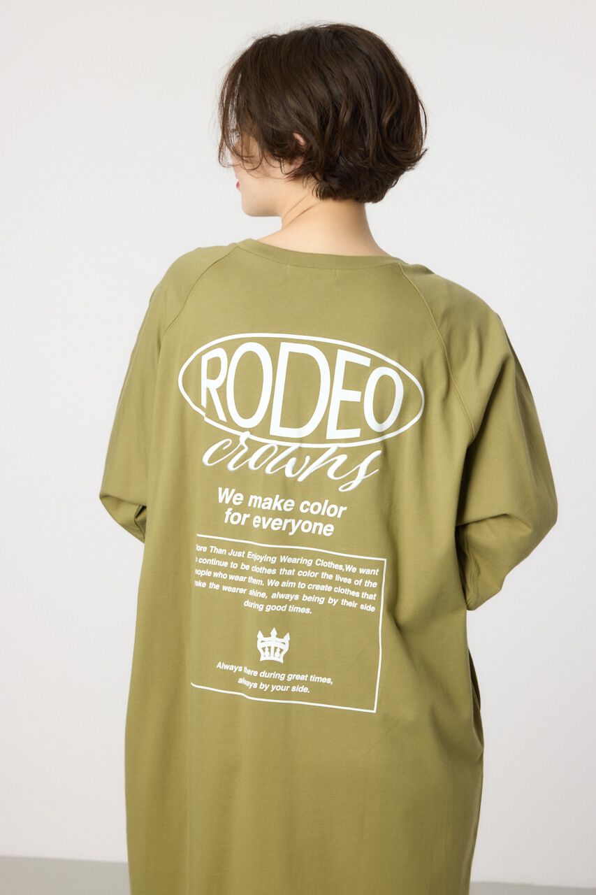 RODEO CROWNS「ロゴラグランスリーブワンピース」|ワンピース|