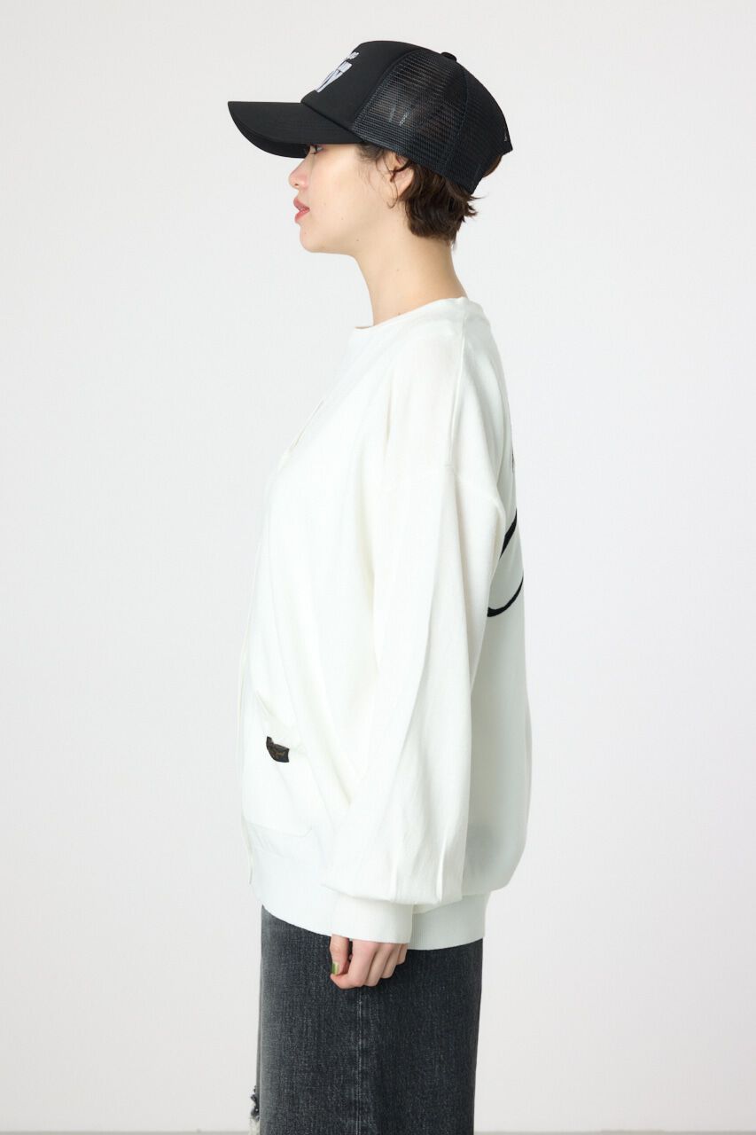 RODEO CROWNS「スクリプト LOGO ニットカーディガン」|カーディガン|