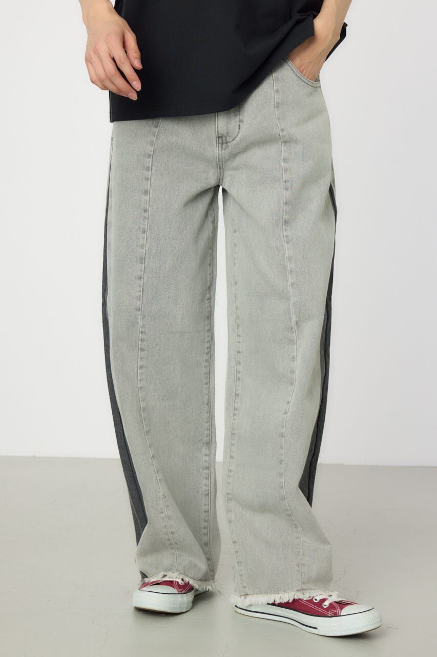 RODEO CROWNS「シームラインワイドデニムパンツ」|デニム|