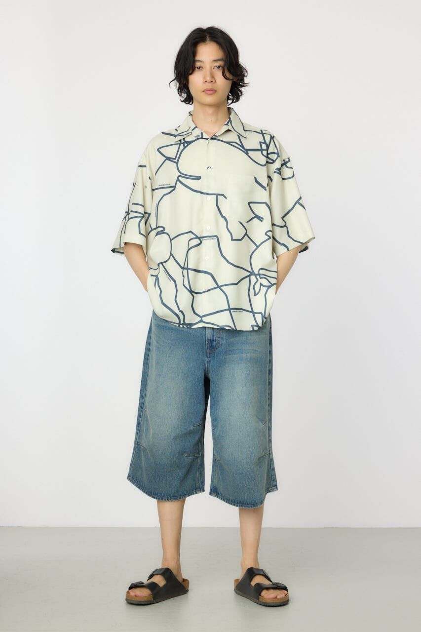 RODEO CROWNS「デニムバミューダパンツ」|デニム|