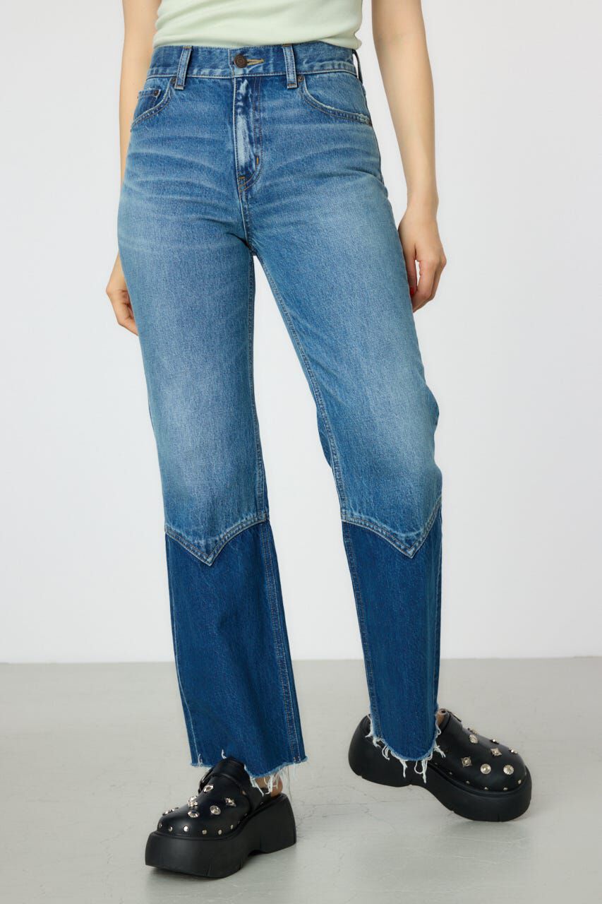 RODEO CROWNS「HEM WESTERN デニムパンツ」|デニム|