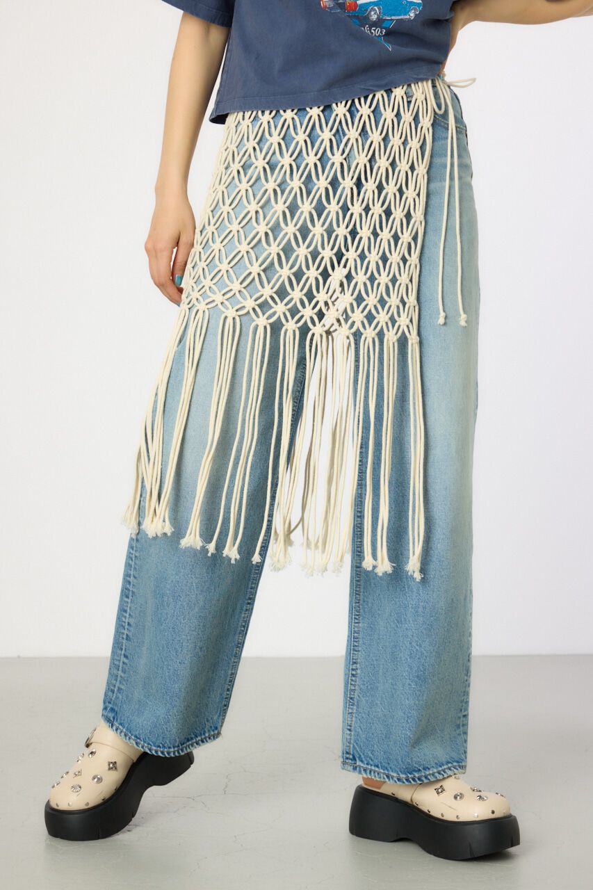 RODEO CROWNS「マクラメフリンジベルト」|ベルト|