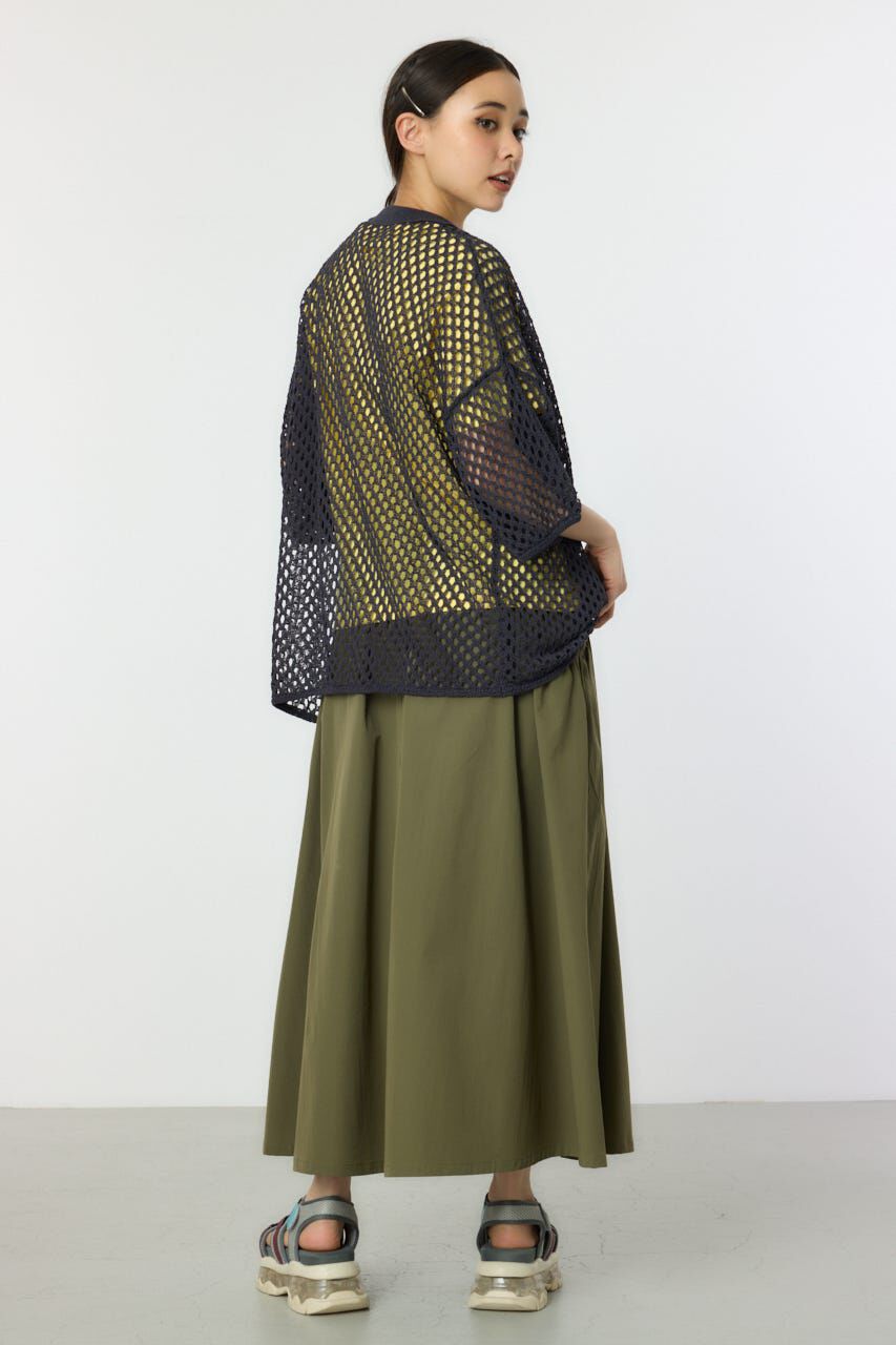 RODEO CROWNS「襟付きメッシュニットカーディガン」|ニット・セーター|