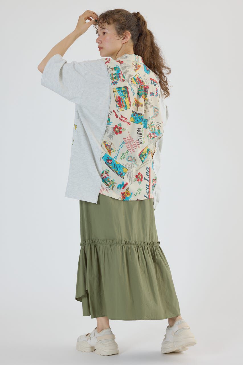 RODEO CROWNS「アシンメトリーギャザースカート」|スカート|