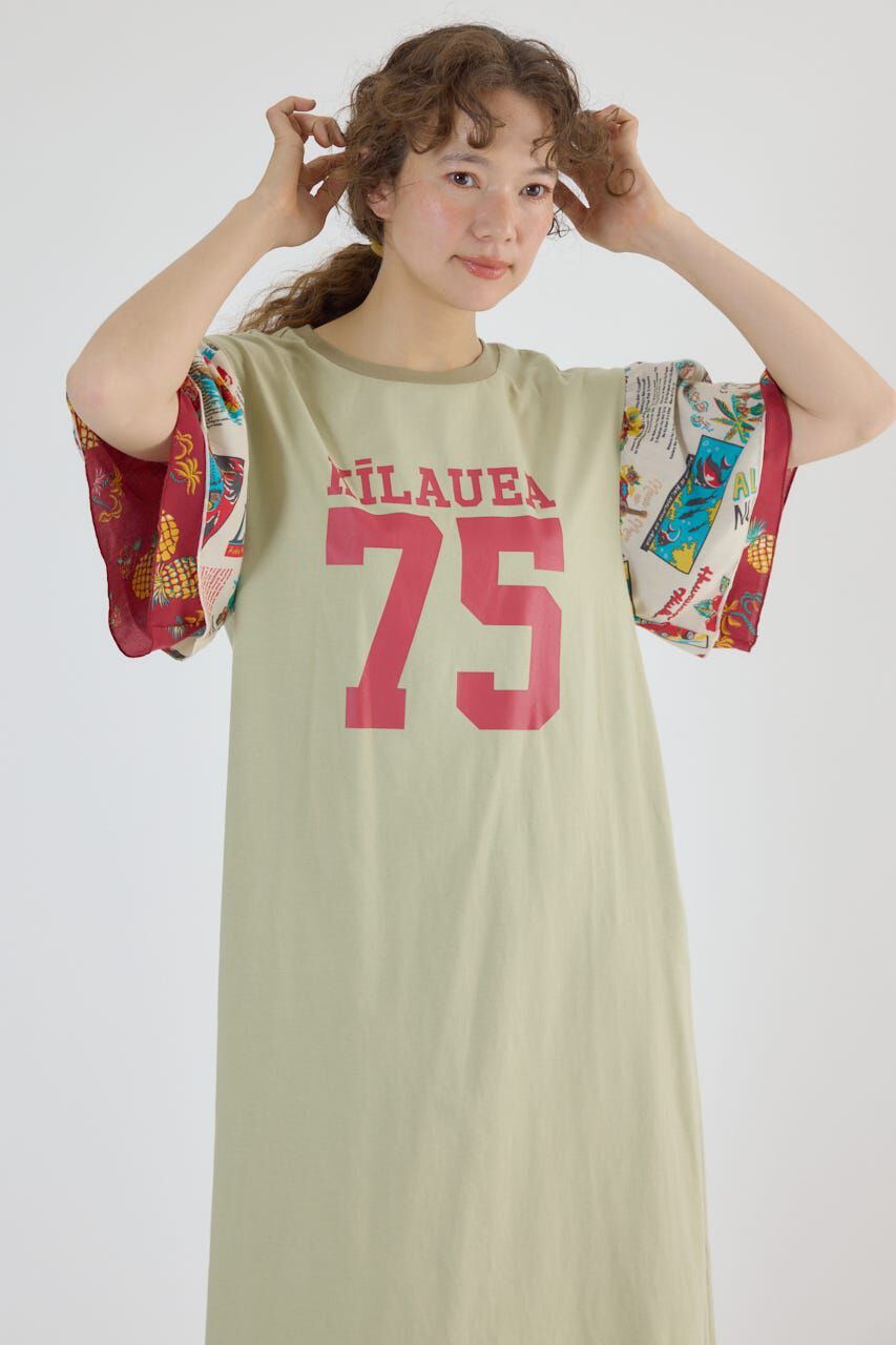 RODEO CROWNS「ドッキングアロハティアードワンピース」|ワンピース|