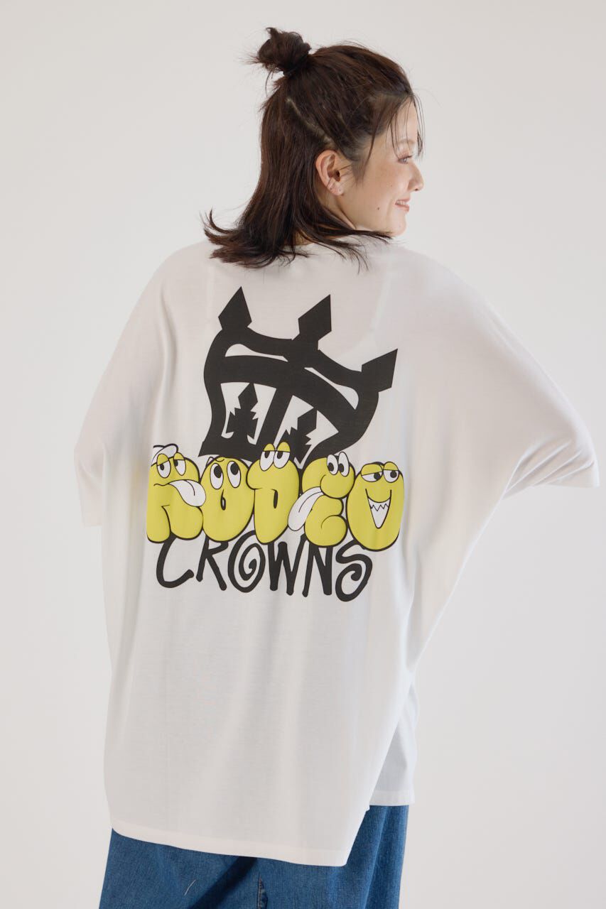 RODEO CROWNS「ストリートFace Logo Tワンピース」|ワンピース|O/WHT1