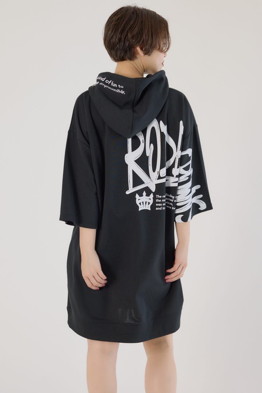 RODEO CROWNS「Right shoulder LOGOパーカーワンピース」|ワンピース|