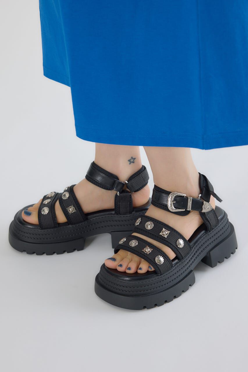 RODEO CROWNS「スタッズサンダル」|サンダル|