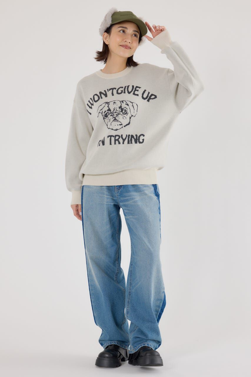 RODEO CROWNS「アニマルジャガードニットトップス」|ニット・セーター|