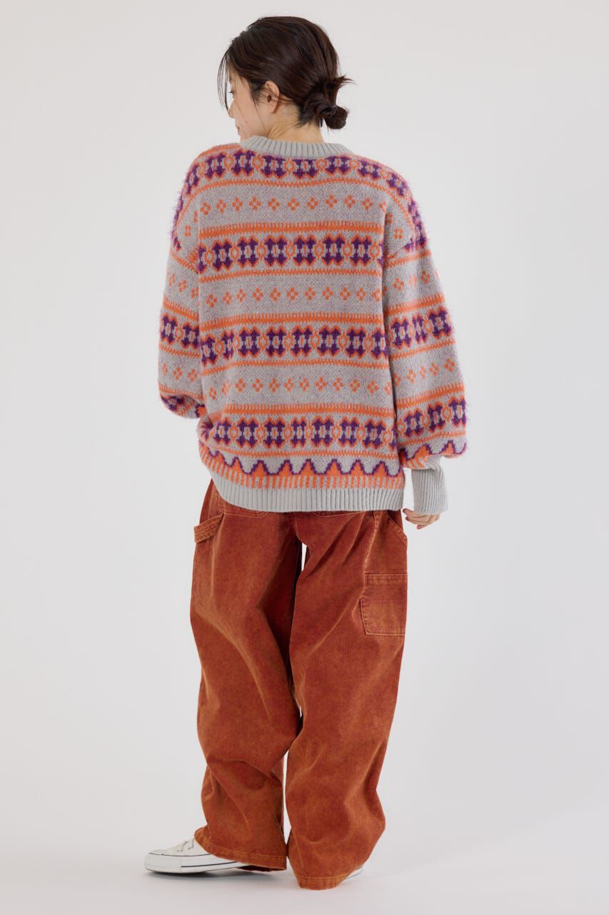 RODEO CROWNS「NEON NORDICニットカーディガン」|カーディガン|