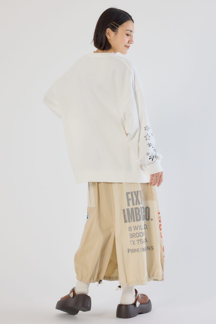 RODEO CROWNS「加工アウトシームスウェットトップス」|パーカー|