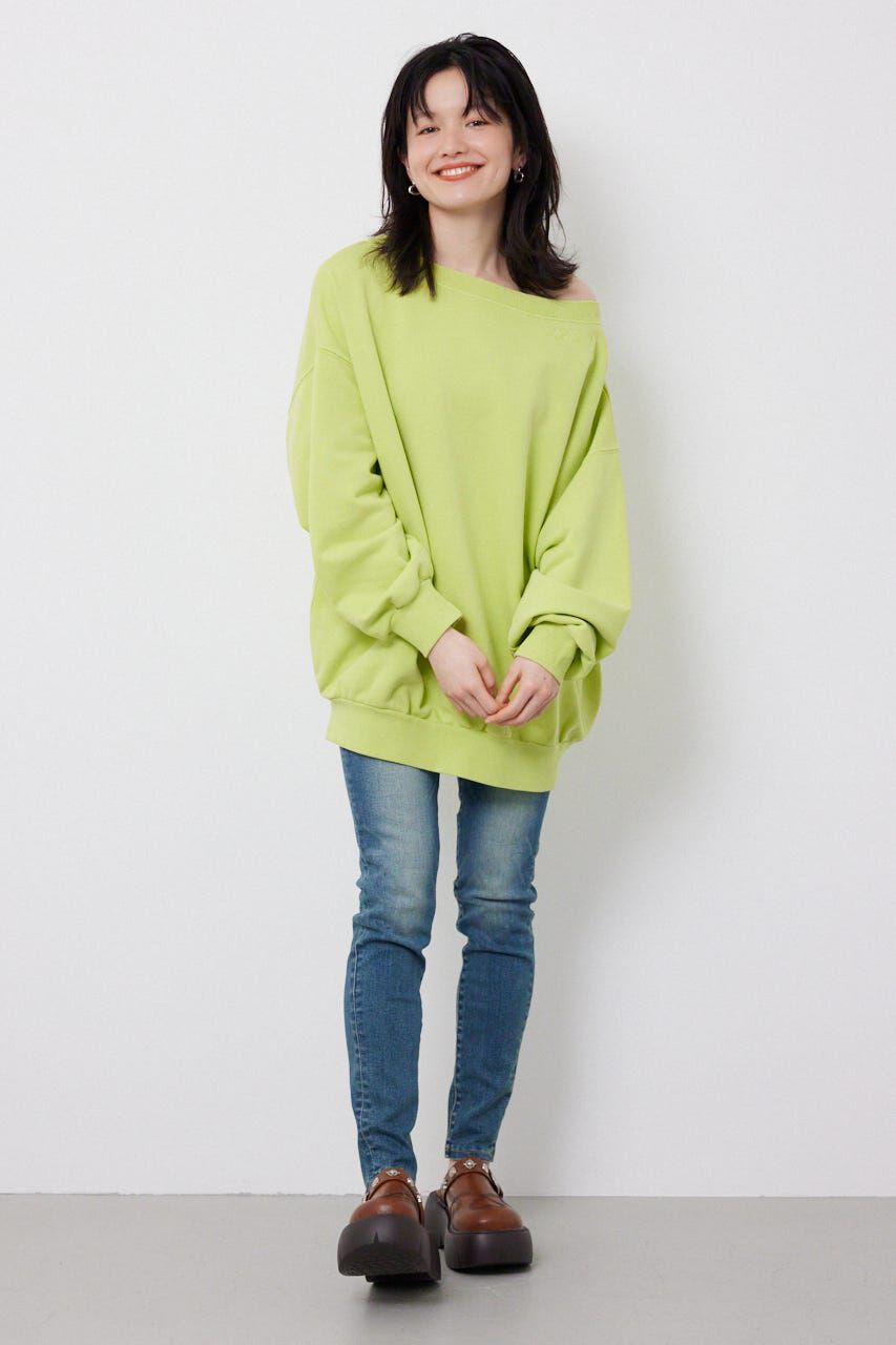 RODEO CROWNS「オフショルダースウェットトップス」|パーカー|