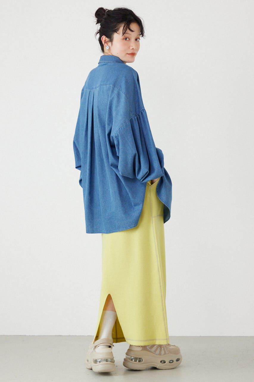 RODEO CROWNS「ボリュームスリーブフレアデニムシャツ」|シャツ・ブラウス|