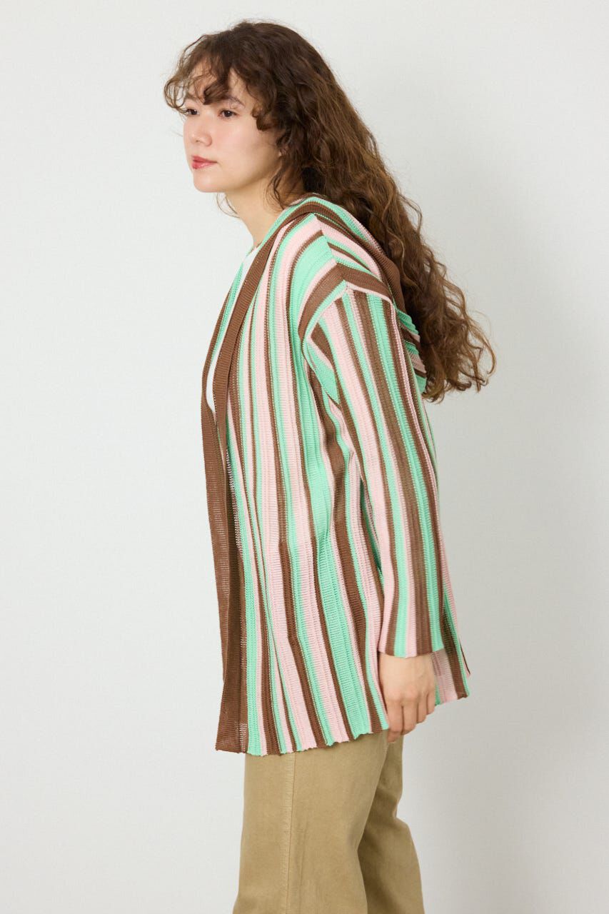 RODEO CROWNS「マルチカラーフードトッパー」|カーディガン|