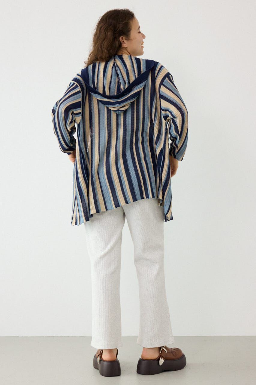 RODEO CROWNS「マルチカラーフードトッパー」|カーディガン|