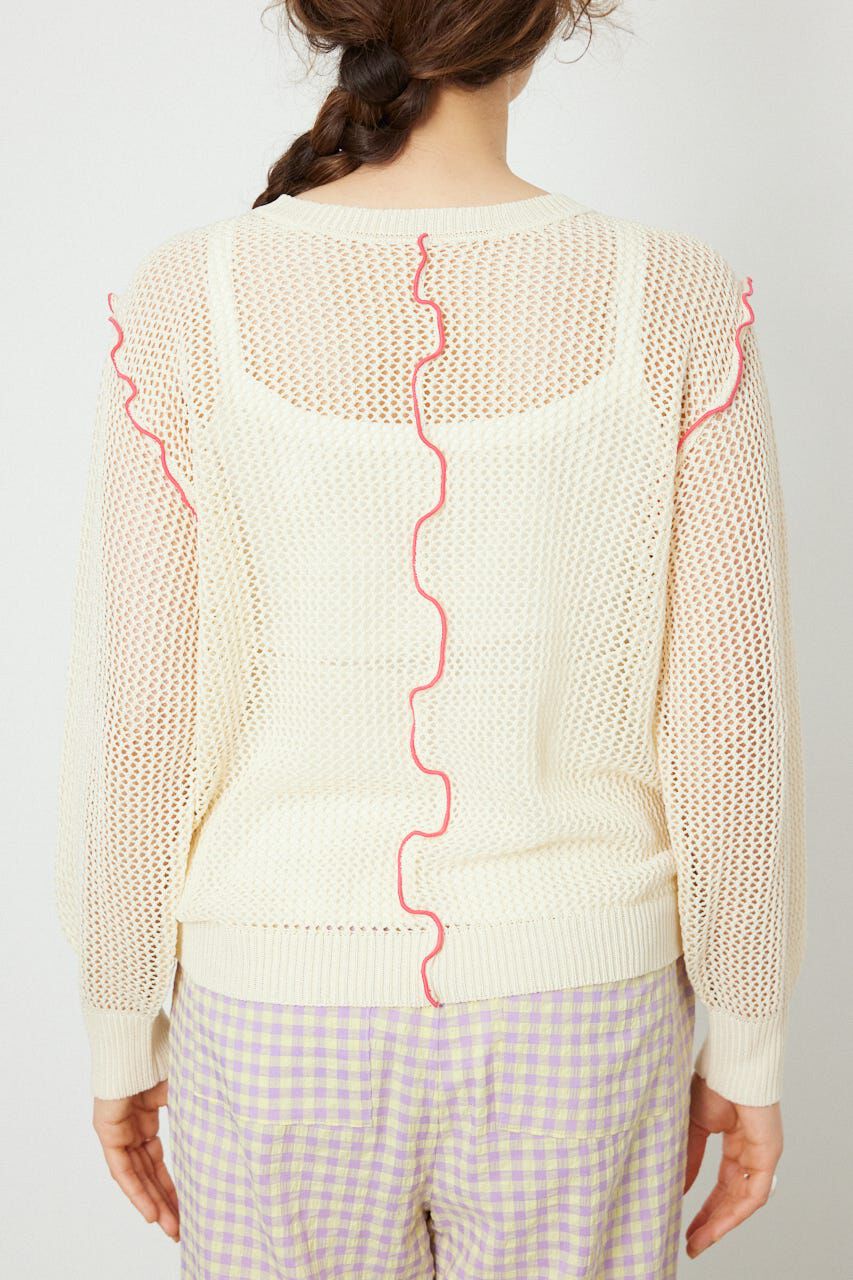 RODEO CROWNS「前後2WAYメローニットトップス」|ニット・セーター|