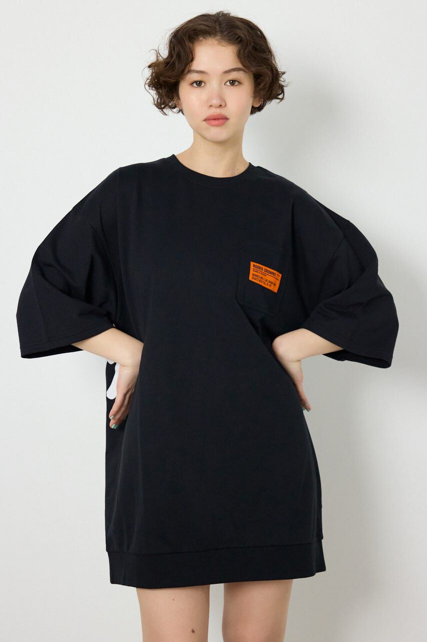 RODEO CROWNS「ペイントロゴハーフスリーブワンピース」|ワンピース|