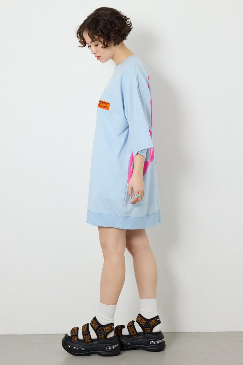 RODEO CROWNS「ペイントロゴハーフスリーブワンピース」|ワンピース|