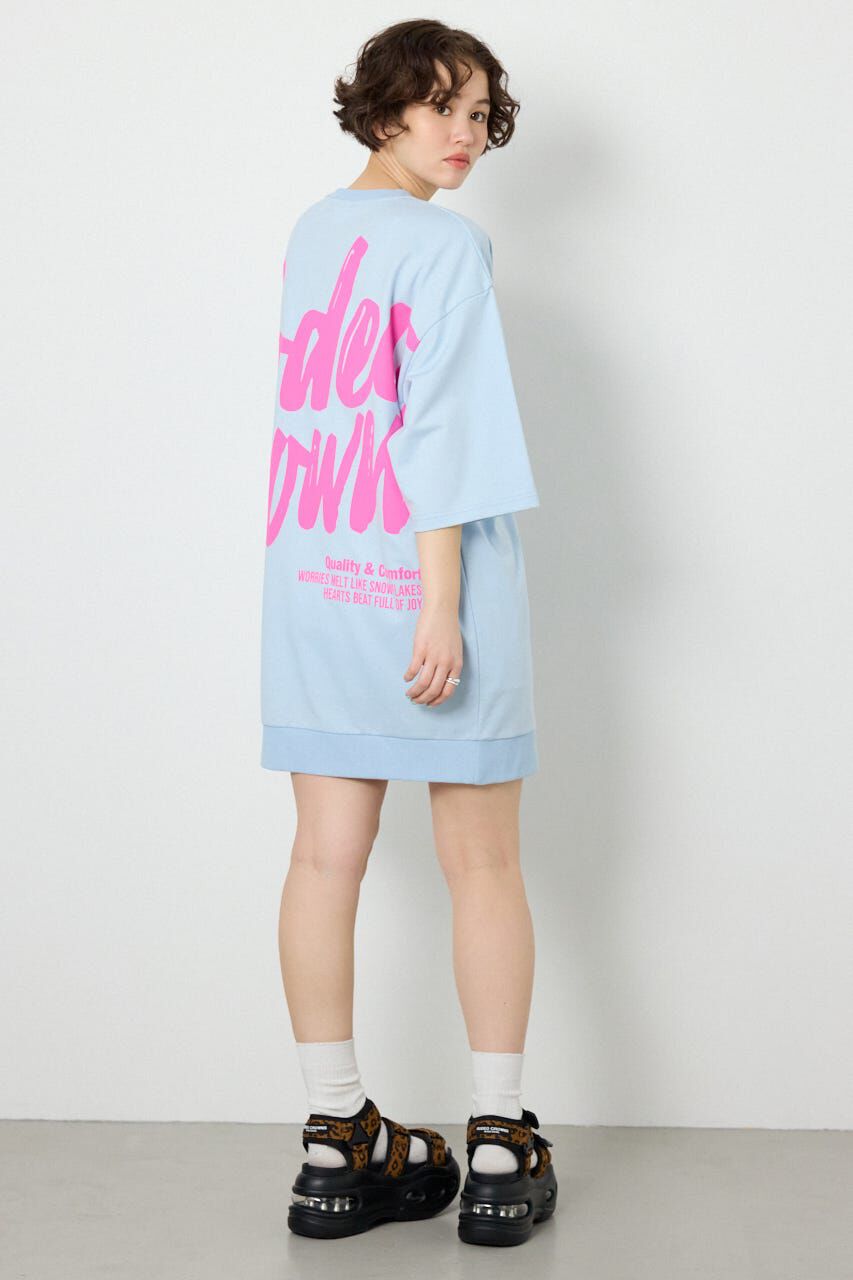 RODEO CROWNS「ペイントロゴハーフスリーブワンピース」|ワンピース|