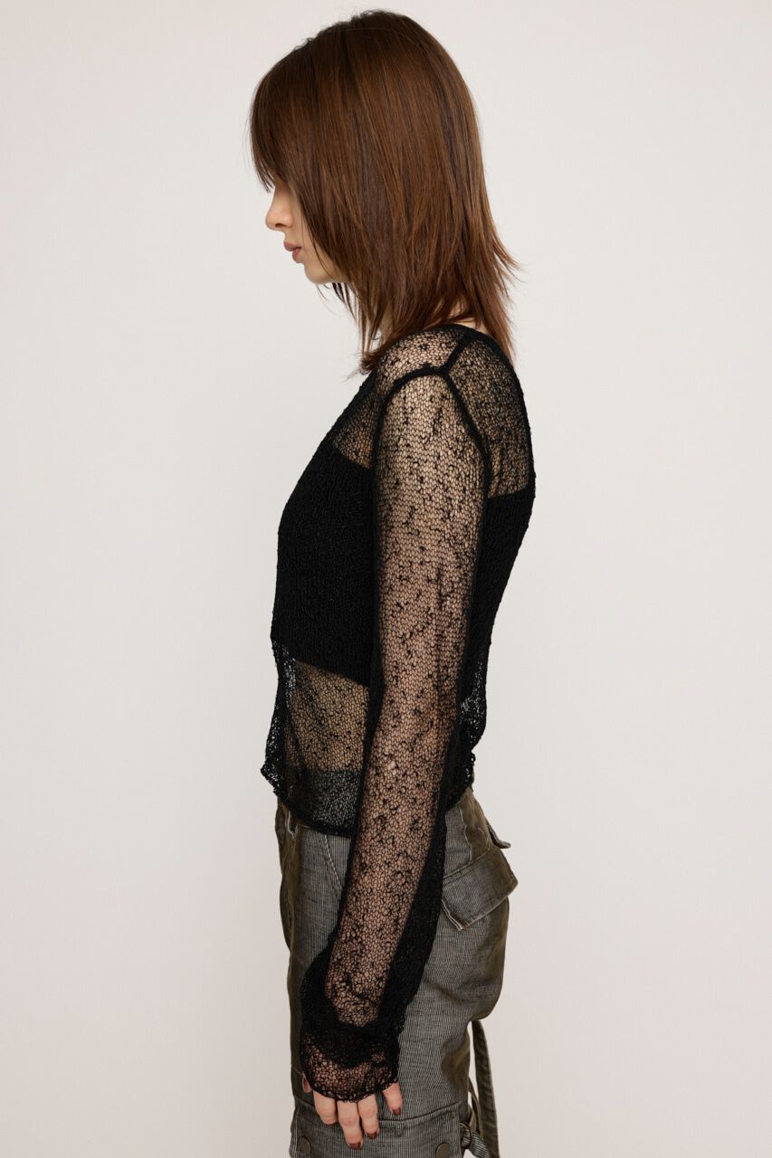 SLY「NEP SHEER KNIT トップス」|ニット・セーター|