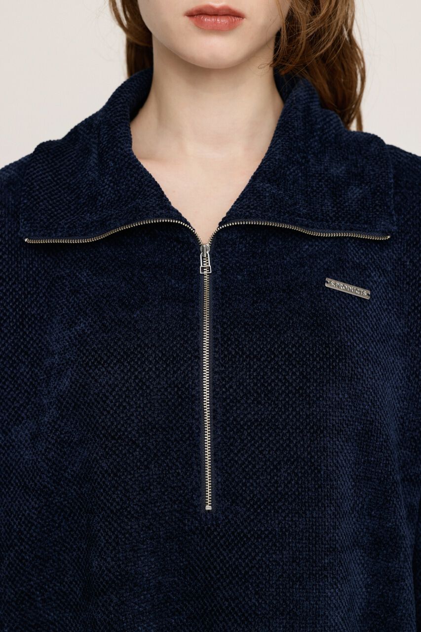 SLY「MOLE HALF ZIP STAND チュニック」|Tシャツ・カットソー|