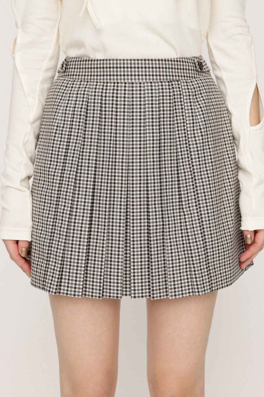 SLY「FRONT PLEATS ショートスカート」|スカート|