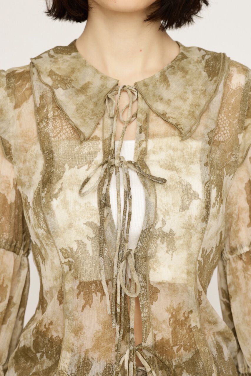 SLY「BLEEDING SHEER DUMPLING ブラウス」|シャツ・ブラウス|