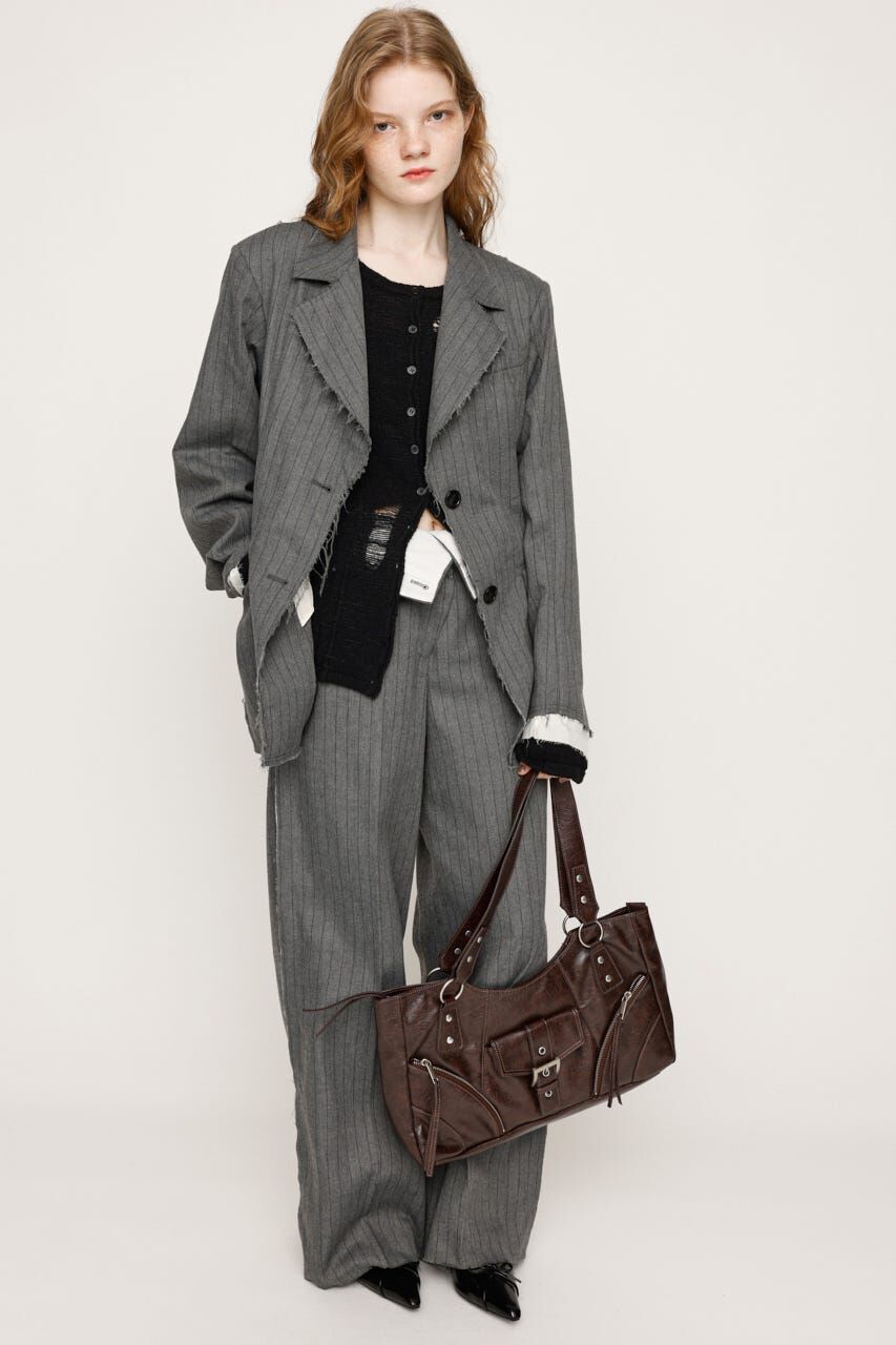 SLY「FRONT BUTTON CRASH カーディガン」|カーディガン|