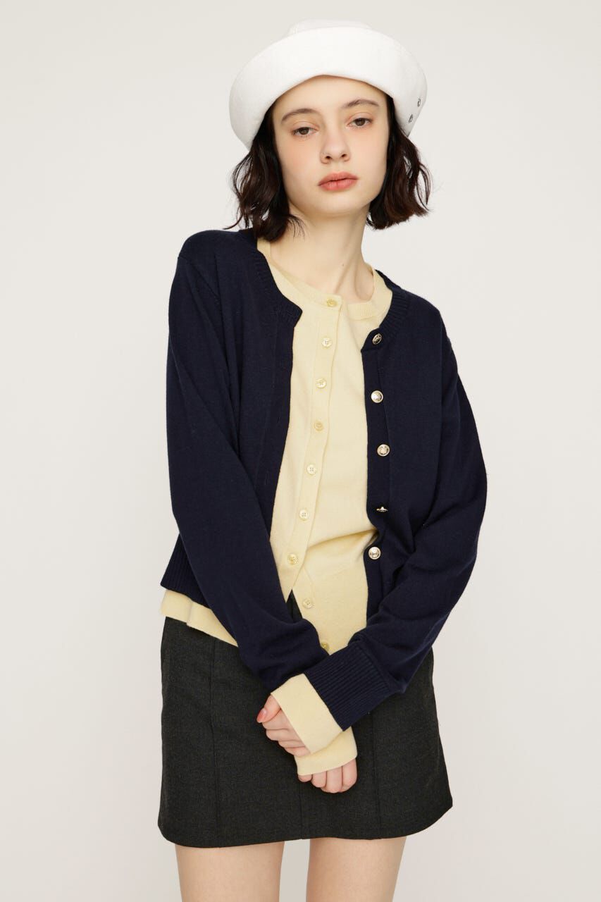 SLY「LAYERED LIKE KNIT トップス」|ニット・セーター|NVY