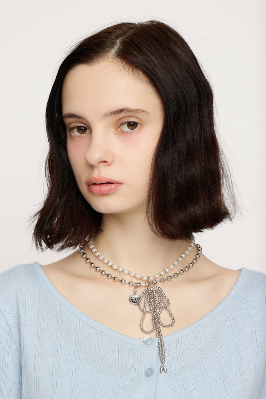 SLY「MANY WAY F／PEARL BALL ネックレス」|ネックレス|