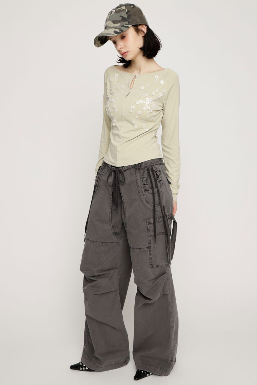 SLY「TUCK WIDE WOVEN パンツ」|その他|