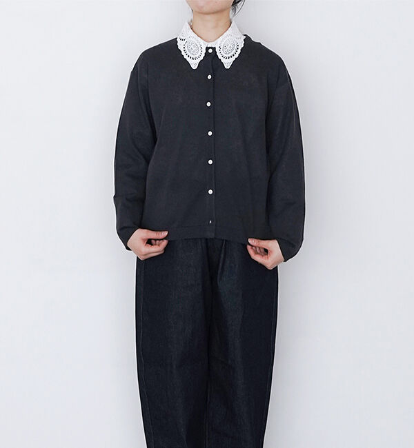 オローネ「フィッカスカーディガン」|カーディガン|グレー