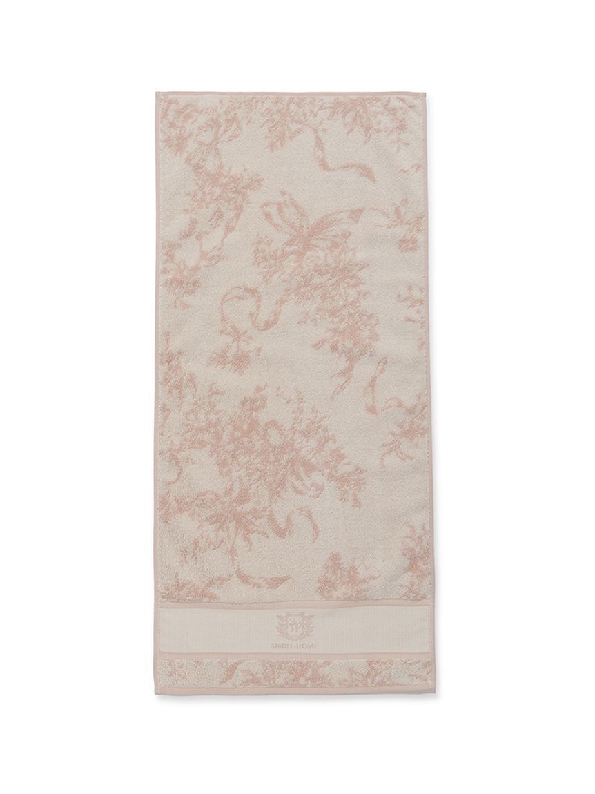 SNIDEL HOME「リボン花柄ジャガードフェイスタオル」|タオル|