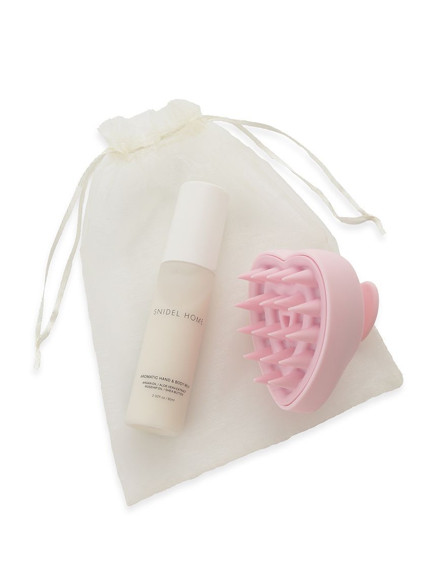 SNIDEL HOME「アロマティックハンドボディミルク＆スカルプブラシセット」|入浴剤・バスグッズ|