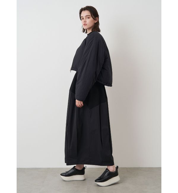 ELENDEEK「SHORT PADDING JK」|ノーカラージャケット|