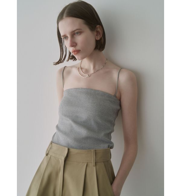 ELENDEEK「BARE PAD CAMI」|キャミソール|シルバー