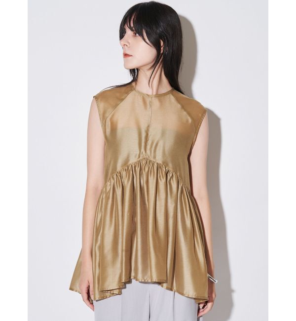 ELENDEEK「SHEER PEPLUM BL」|シャツ・ブラウス|