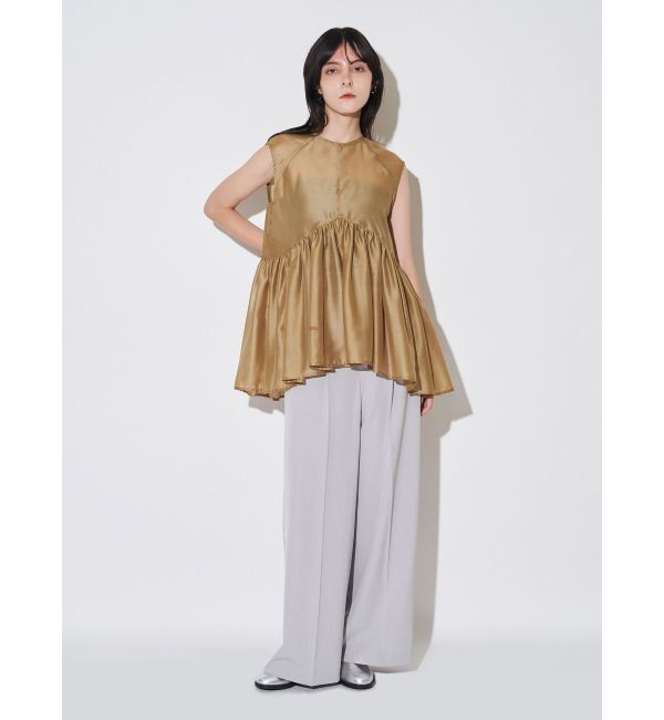 ELENDEEK「SHEER PEPLUM BL」|シャツ・ブラウス|