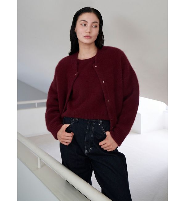 ELENDEEK「CN RACCOON MIX BZ」|カーディガン|