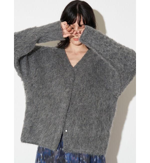 ELENDEEK「ALPACA SHAGGY KTCD」|カーディガン|