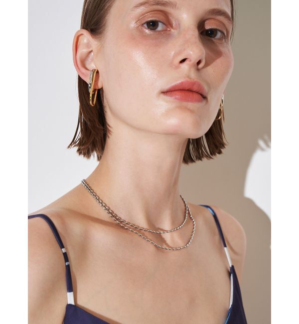 ELENDEEK「PEARL&CHAIN DOUBLE NECKLACE」|ネックレス|