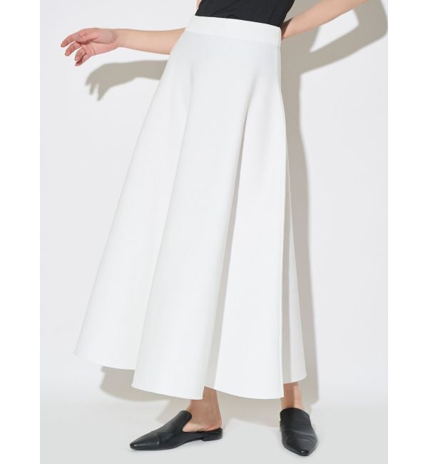 ELENDEEK「KNIT FLARED SK」|スカート|オフホワイト