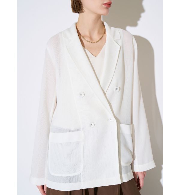 ELENDEEK「SHEER JK」|テーラードジャケット|