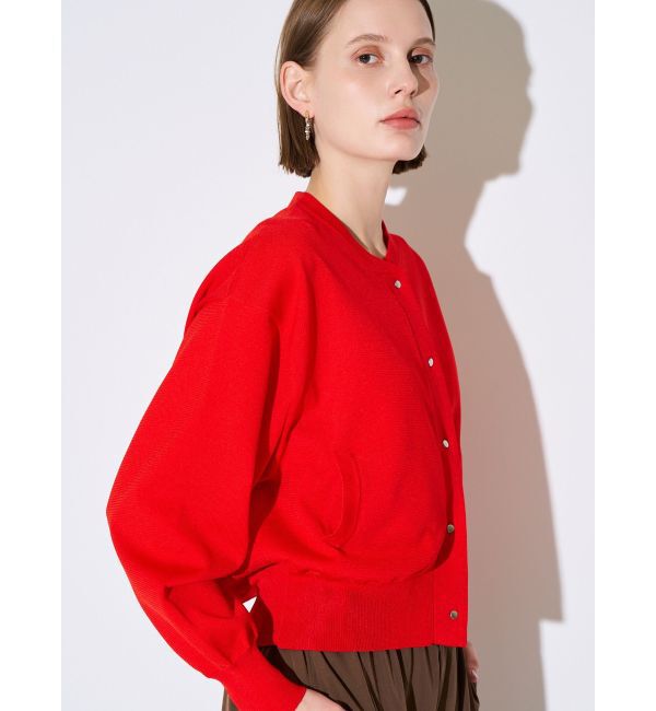 ELENDEEK「KNIT BLOUSON」|ブルゾン・スタジャン|レッド